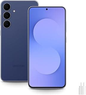 Galaxy S25 FE 5G (Factory Unlocked, Intl Version) – 6.7" AMOLED 120Hz, 50MP AI Camera, Long Battery Life, High Performance, U.S. Network Compatible – Navy, 128GB with 45W Fast Charger