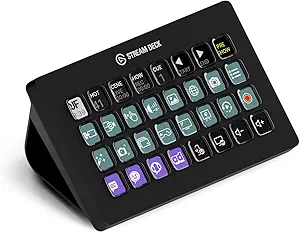 Elgato Stream Deck XL – Advanced Studio Controller, 32 Macro Keys, Trigger Actions in apps and Software Like OBS, Twitch, YouTube and More, USB, Works with Mac and PC