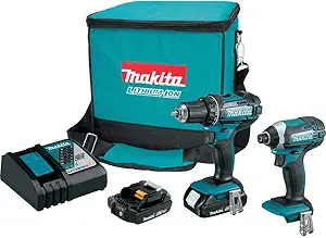 Makita CT225R 18V LXT Lithium-Ion Compact Cordless 2-Pc. Combo Kit (2.0Ah)