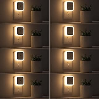 Sujeet Night Light, Night Lights Plug into Wall 8-Pack, Nightlight Plug in Night Light, Dusk to Dawn Night Lamp Led (Warm White)